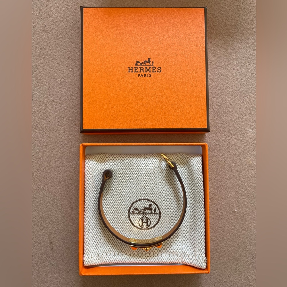 Authentic Hermes Leather Bracelet
